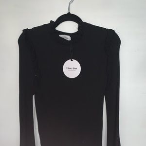 Line & Dot Black Sweater